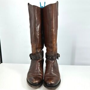 Rio Grande Leather Western Boots MX 23.5/US 6.5 (approx.) Brown Boho Stagecoach